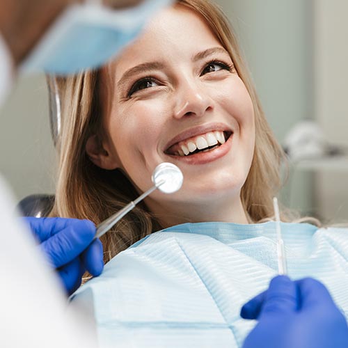 three women with white teeth